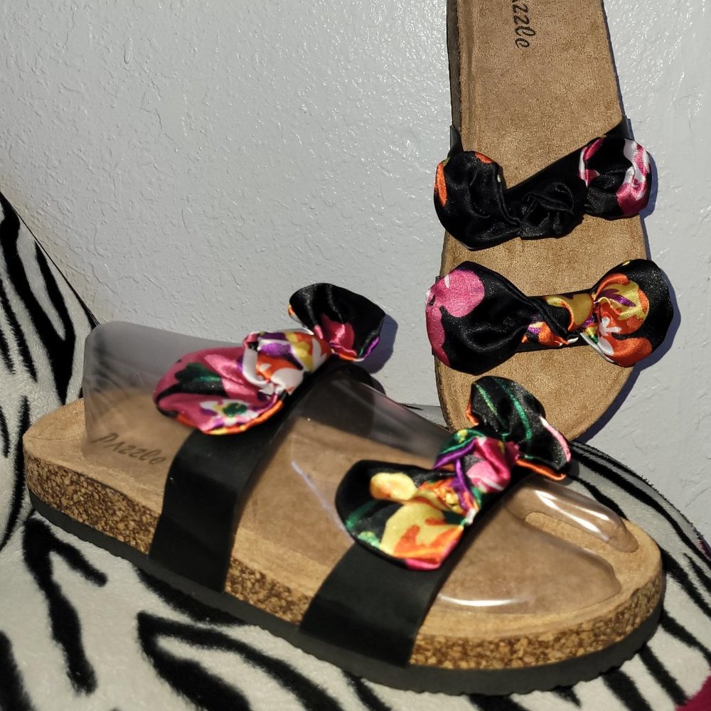 PAZZLE SANTANA-09 BLACK SANDALS SIZE: 11